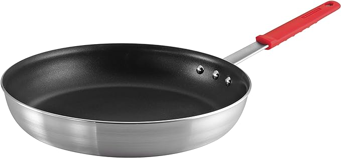 Tramontina Professional 14-Inch Non Stick Extra Large Frying Pan, Heavy-Gauge Aluminum Skillet with Reinforced Nonstick Coating, Red Handle, Dishwasher and Oven Safe