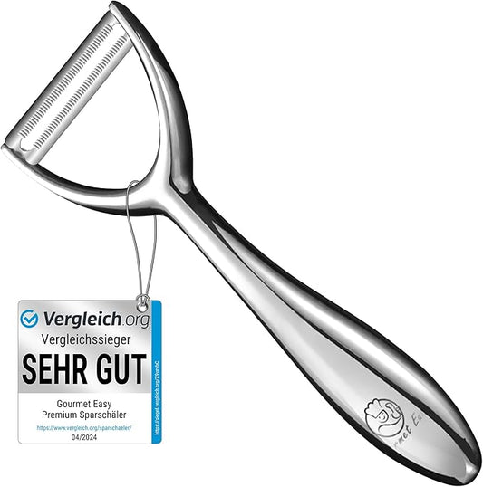 Vegetable Peeler, Premium Stainless Steel Potato Peeler, High Tensile Ultra Sharp Blade Fruit and Food Slicer, Y Shaped with Ergonomic Non-Slip Handle, Dishwasher Safe with 5 Years Warranty