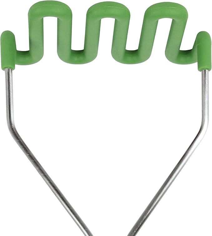 Tovolo Silicone Cooking Utensil Set of 6 Pesto Green Ladle Slotted Turner Tongs Flex Core Spatula Scraper Mixing Spoon and Potato Masher, Dishwasher Safe Non Toxic BPA Free Silicone Kitchen Utensils