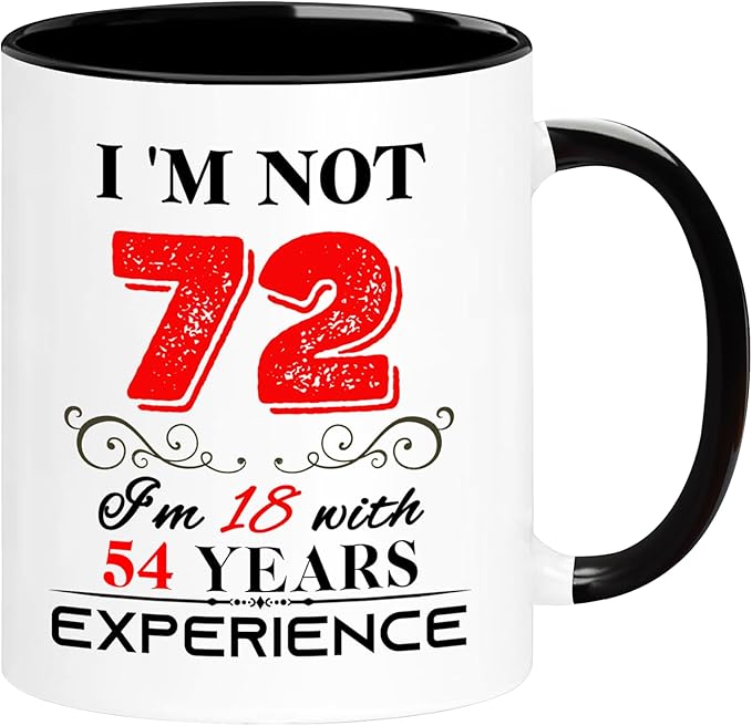 1953 72th Birthday Mug for Women Men, Turning 72 Year Old Birthday Gifts for Mom, Dad, Grandma, Grandpa, Wife, Husband, Daughter, Sister, Best Friends, Coworkers, Her, Him, 11oz Coffee Cup