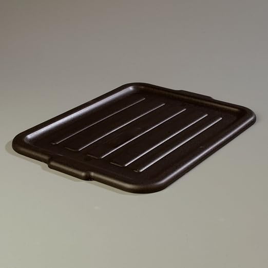 Carlisle FoodService Products 4401203 Comfort Curve Universal Bus/Utility Box Lid, 15" x 20", Black (Pack of 12)