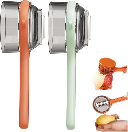 Box Storage Kitchen Peeler, Box Storage Kitchen Special Fruitpeeler, Double-Sided Stainless Steel Multi-function Peeler for Home Kitchen (2PCS Mixed)
