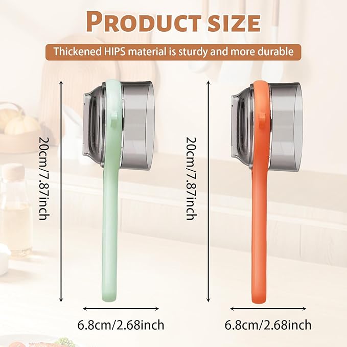 Peeler with Container - New with Box Storage Kitchen Special Fruitpeeler，Vegetable Peeler with Storage Box, Double-Sided Stainless Steel Multi-function Peeler for Home Kitchen (Orange)