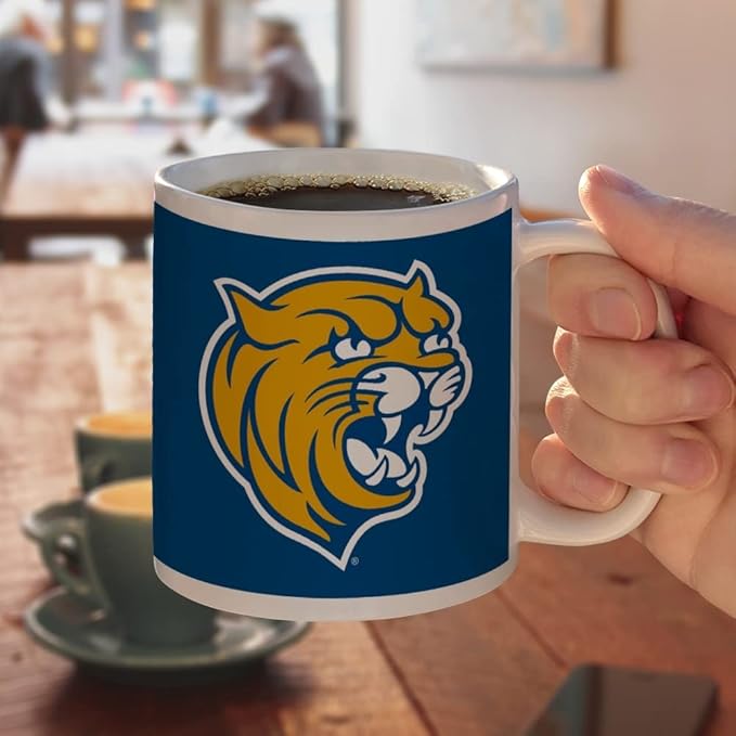 Johnson & Wales University Primary Logo Ceramic Coffee Mug, Novelty Gift Mugs for Coffee, Tea and Hot Drinks, 11oz, White