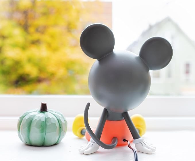 Disney Mickey Mouse Figural Mood Light | Nightstand Table Lamp with LED Light for Bedroom, Desk, Living Room | Home Decor Room Essentials, Cute Gifts and Collectibles | 6 Inches Tall