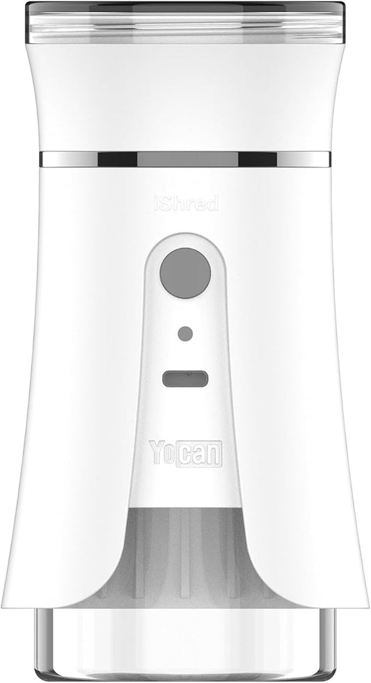 iShred Electric Herb and Spices Grinder with Fast Charging with Auto or Manual Mode, Ivory