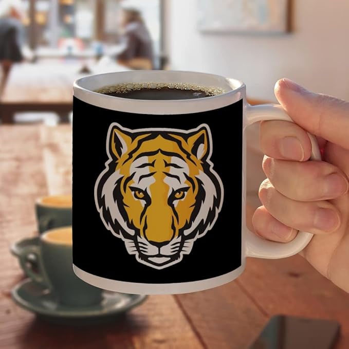 DePauw University Primary Logo Ceramic Coffee Mug, Novelty Gift Mugs for Coffee, Tea and Hot Drinks, 11oz, White