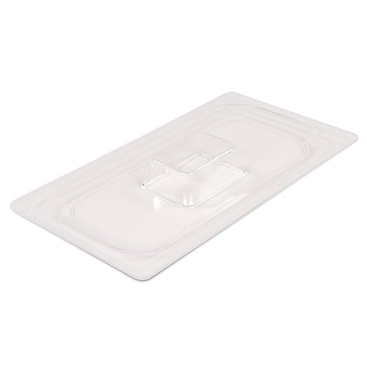 Carlisle FoodService Products CM112707 Coldmaster Acrylic Third Size Lid, 12.72" Length x 6.90" Width x 1/8" Height, Clear (Case of 2)
