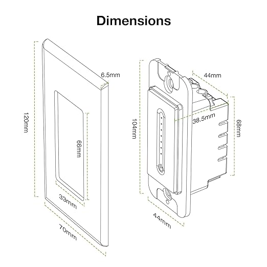 GHome Smart 3 Way Dimmer Smart Switch Can Work Separately Or Work with Traditional 3-Way Switch, Compatible with Alexa, Google Assistant, Neutral Wire Required, 2.4GHz WiFi Only, FCC Certified, 2 Pack