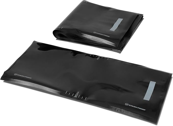 Vacuum Seal Bags 11" x 24" (50 Count) 5.5 Mil (Black and Black) - BPA Free Commerical Grade Food Saver for Storage, Sous Vide, and Meal Prep Sealer Bag
