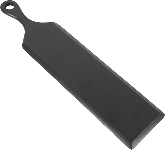 Bloomingville Acacia Wood Cheese and Cutting Board with Round Opening on Handle, Black