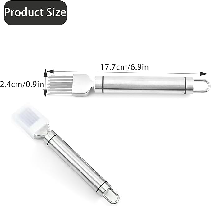 PCTC Stainless Steel Chopped Green Onion Knife, Kitchen Tool Slice Cutlery Vegetable Cutter Sharp Scallion Cutter Shred Knife, for Kitchen Cutting Vegetables Onion Garlic Slicing Tool（1 Pack）