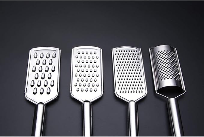 Handheld Cheese Grater, Cheese Zester Stainless Steel, Lemon Zesters, Kitchen Vegetable Peeler, Food Zesters Grater Slicer for Ginger Garlic Chocolate Fruits, Zester Graters with Handle