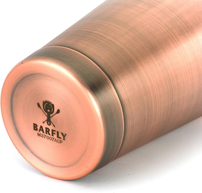 Barfly Cocktail Tin, Small 18 oz (532 ml), Antique Copper