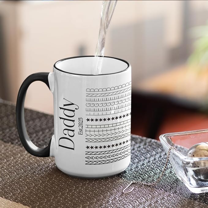 Custom Man Myth Legend Cup gift For Father's Day, Birthday, Christmas - Personalized Hidden Message Mug Gifts for Dad, Custom Ceramic Dad Coffee Mugs from Daughter or Son