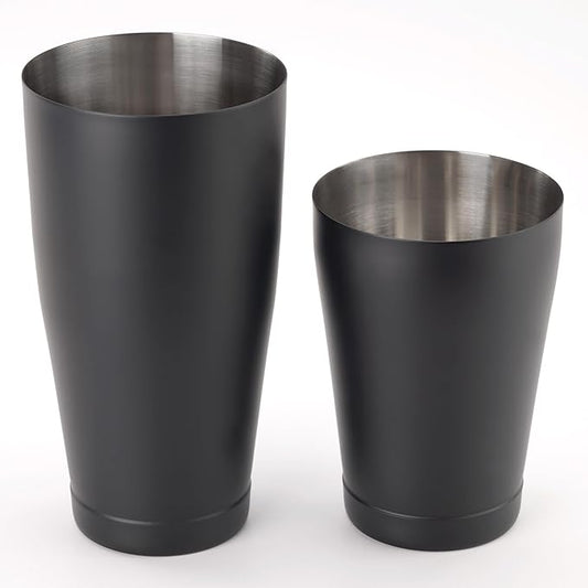 Barfly Shaker Cocktail Tin, Set (18 oz and 28 oz), Matte Black