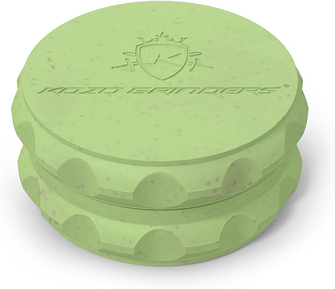 2.5" Spice Grinder 2-Piece, Strong Grip By Kozo. (Green)