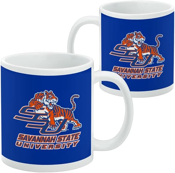 Savannah State University Primary Logo Ceramic Coffee Mug, Novelty Gift Mugs for Coffee, Tea and Hot Drinks, 11oz, White