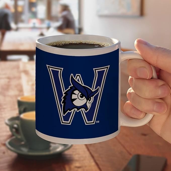 Westfield State Univeristy Owls Logo Ceramic Coffee Mug, Novelty Gift Mugs for Coffee, Tea and Hot Drinks, 11oz, White