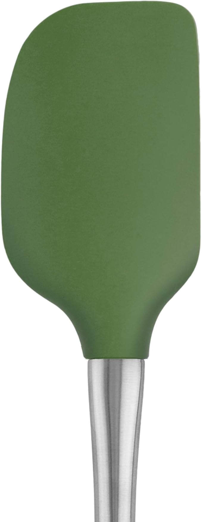 Tovolo Silicone Cooking Utensil Set of 6 Pesto Green Ladle Slotted Turner Tongs Flex Core Spatula Scraper Mixing Spoon and Potato Masher, Dishwasher Safe Non Toxic BPA Free Silicone Kitchen Utensils