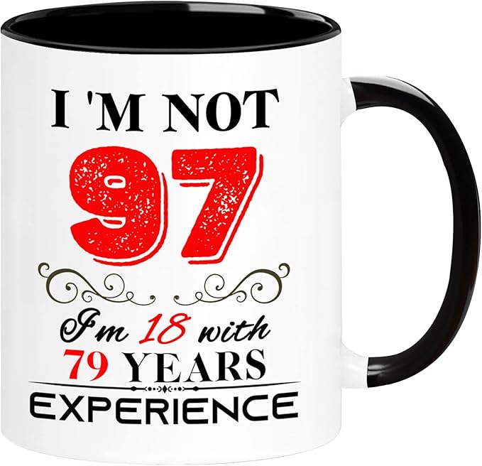 1928 97th Birthday Mug for Women Men, Turning 97 Year Old Birthday Gifts for Mom, Dad, Grandma, Grandpa, Wife, Husband, Uncle, Aunt, Sister, Best Friends, Coworkers, Her, Him, 11oz Coffee Cup