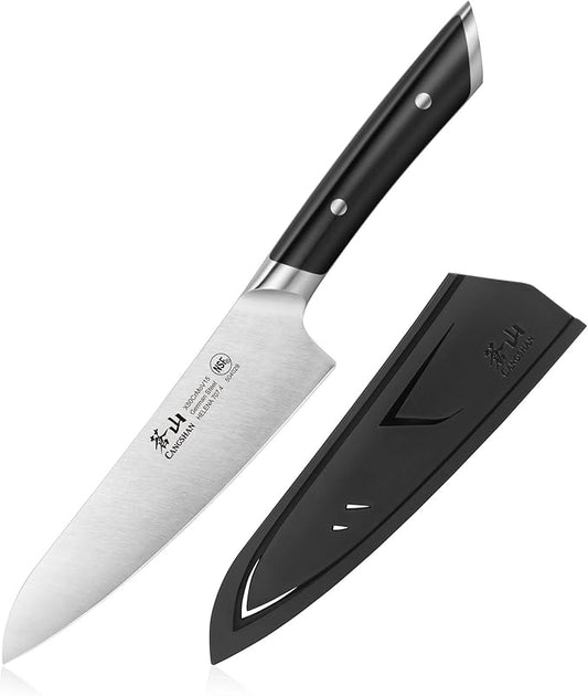 Cangshan HELENA Series 5.5-Inch Prep Utility Knife, Forged German Steel (Black)