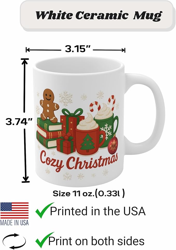 Christmas Party Mug Decor, Christmas Coffee Mug, Gift for Friends Coworker, Stocking Stuffers