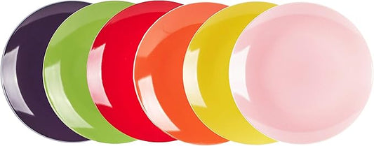 Stoneware Coupe Shape Dinner Plate 10.5 inch- Set of 6, Very Rose