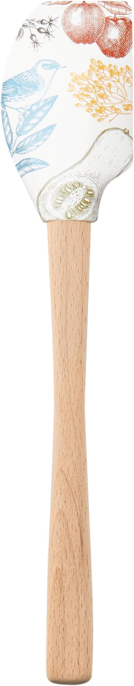 Tovolo Spatulart ‘Give Thanks’ Thanksgiving Silicone Spatula with Wood Handle – BPA Free, Heat-Resistant, Ideal for Baking, Mixing & Meal Prep