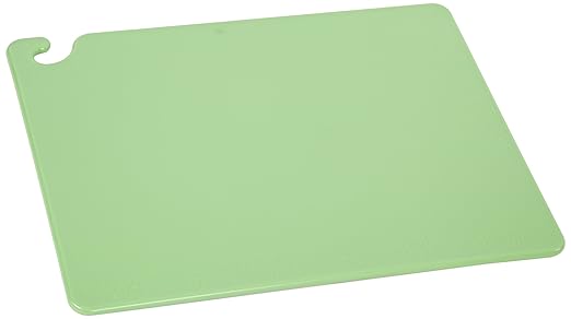 San Jamar - CB182412GN CB182412 Cut-N-Carry Co-Polymer Cutting Board, 24" Length x 18" Width x 1/2" Thick, Green