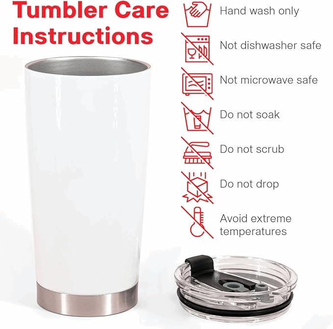 We’re a Team Forever & Always – Personalized Photo 20oz Stainless Steel Insulated Tumbler – Custom Couples Gift (White)