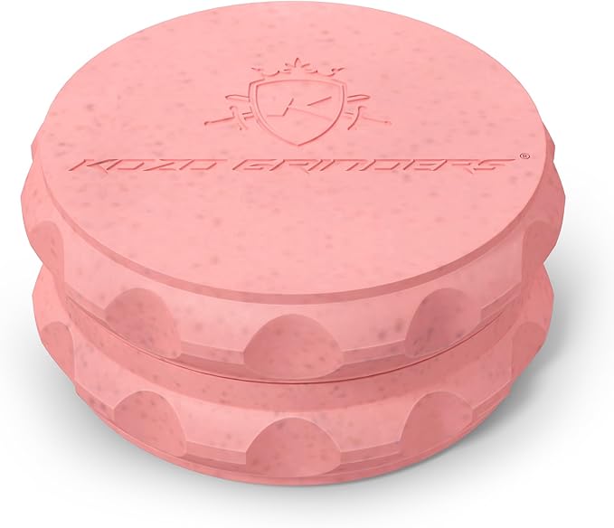 2.5" Spice Grinder 2-Piece, Strong Grip By Kozo. (Pink)