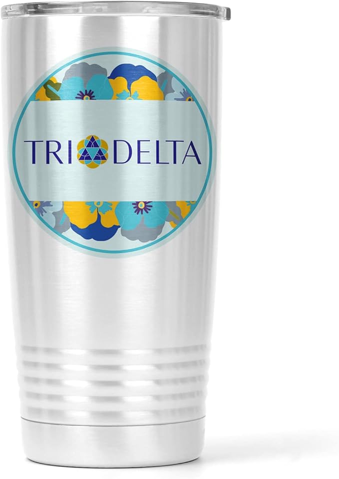 Sorority Stainless Steel Tumbler - 20oz - Ringed Base (#3)