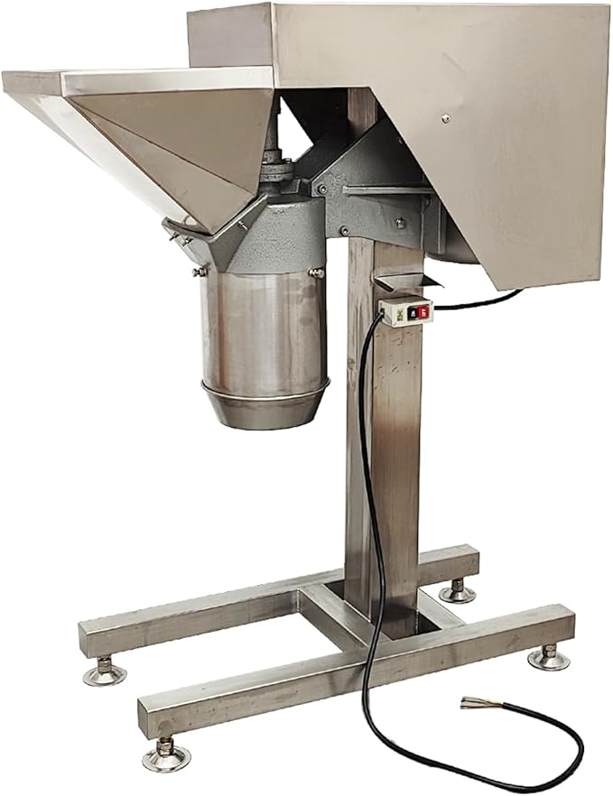 220V Fruit and Vegetable Crusher Shredder Stainless Steel Food Processor Chopper Commercial Fruit Jam Maker Juicer Crushing Machine Electric Grinder for Ginger Garlic Onions Strawberry