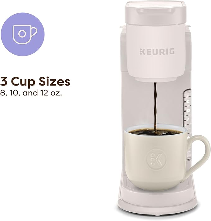 Keurig K-Express Single Serve Coffee Maker – Strong Brew Option, 42oz Reservoir, Sleek Design for Holiday Hosting & Gifting, Warm Stone