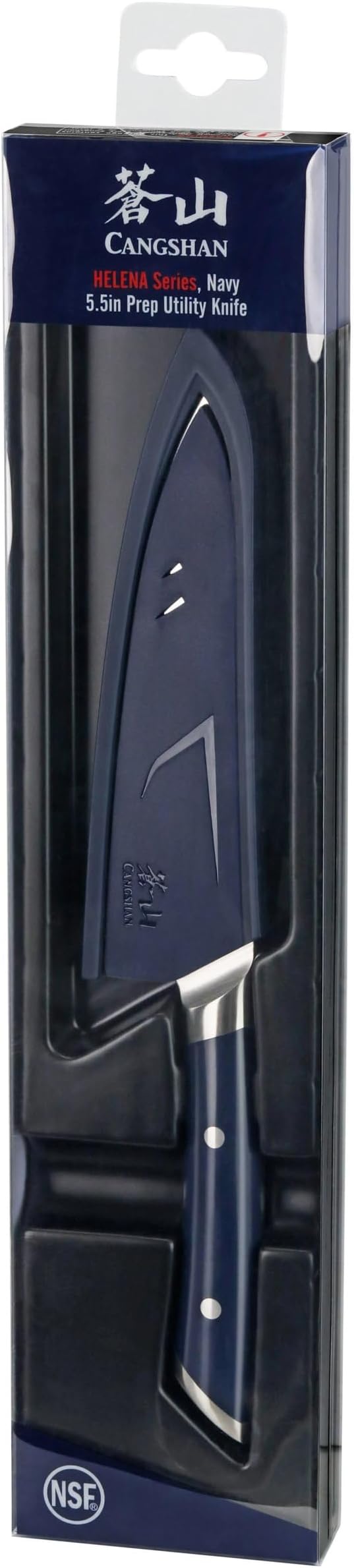 Cangshan HELENA Series 5.5-Inch Prep Utility Knife, Forged German Steel (Navy Blue)