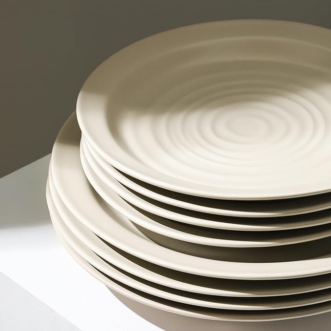 Stone Lain Orbit 24-Piece Dinnerware Set Stoneware, Beige