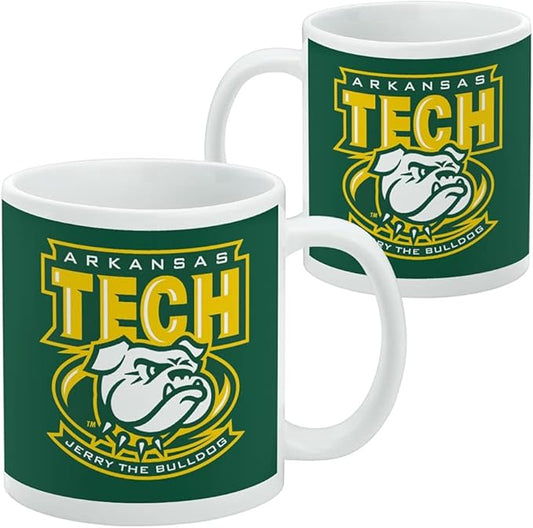 Arkansas Tech University Official Logo Ceramic Coffee Mug, Novelty Gift Mugs for Coffee, Tea and Hot Drinks, 11oz, White