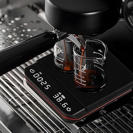 Mini Pour Over Drip Espresso Scale Electronic Coffee Scale with Timer Rechargeable High Precision Kitchen Scale Home Accessories