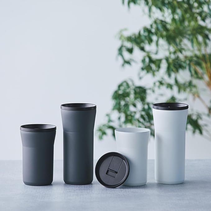 KYOCERA 17 oz Ceramic Coated Tumbler with Lid - Dark Gray