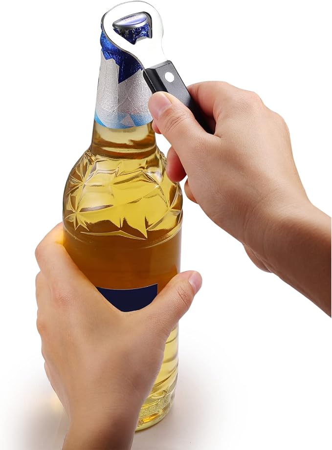 Can Punch Bottle Opener, Manual Stainless Steel Can Opener 2 Pack