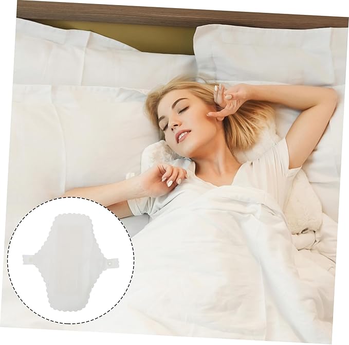Yardwe 3Pcs Reusable Cotton Menstrual Pads Lace Edge Breathable Washable Sanitary Towels for Women with Button Snap to Prevent Leakage Soft and Thin Period Pads