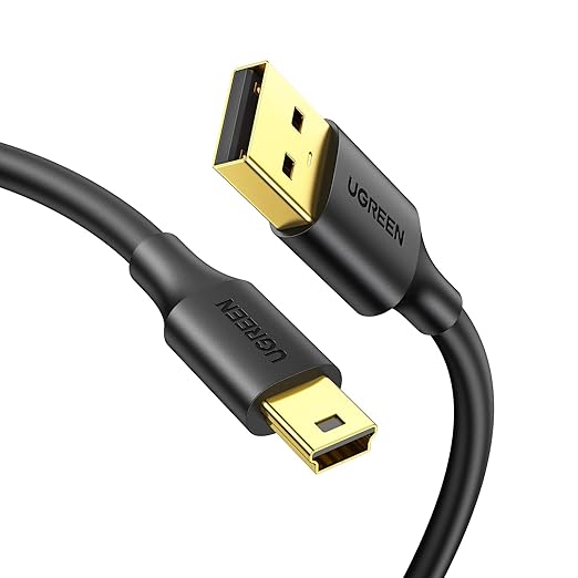 UGREEN Mini USB Cable 6 FT,USB Mini Cable Mini USB 2.0 Cable Compatible with Garmin Nuvi GPS,SatNav,Dash Cam,Camera,PS3 Controller,Hard Drive,GoPro Hero 3+,PDA