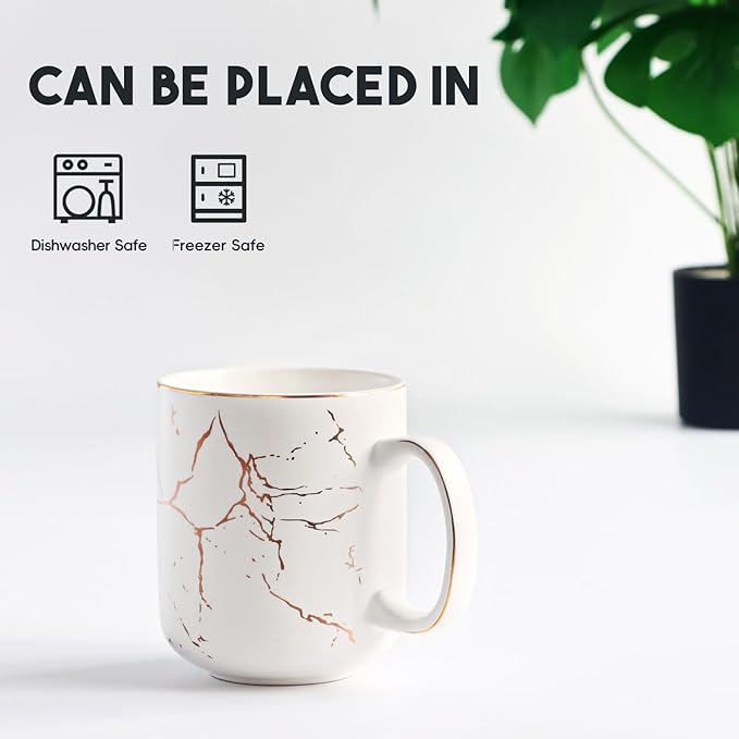 harebe 22 OZ Ceramic Extra Large White Coffee Mug with Handle,Oversized Hot Tall Latte Mugs,Dishwasher Safe Big Capacity Giant Mug for Men Women