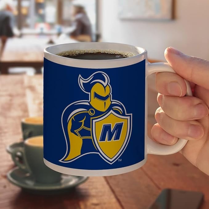 Madonna University Primary Logo Ceramic Coffee Mug, Novelty Gift Mugs for Coffee, Tea and Hot Drinks, 11oz, White