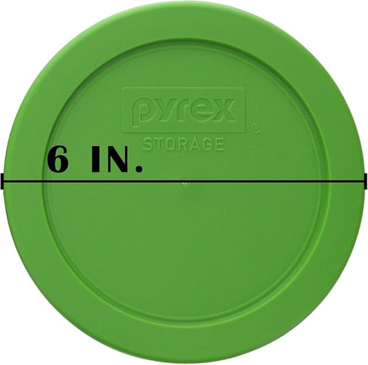 Pyrex Bundle - 4 Items: 7200-PC 2-Cup Green Plastic Food Storage Lids