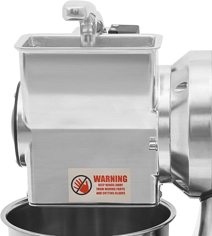 Electric Cheese Grater, 550W Heavy Duty Food Shredder Stainless Steel Electric Cheese Grinder Rollers Are Detachable and Practical Protective Cover for Hard Cheese Garlic Nuts Ginger Chocolate Chili
