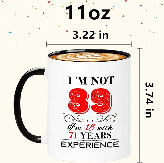 1936 89th Birthday Mug for Women Men, Turning 89 Year Old Birthday Gifts for Mom, Dad, Grandma, Grandpa, Wife, Husband, Daughter, Sister, Best Friends, Coworkers, Her, Him, 11oz Coffee Cup