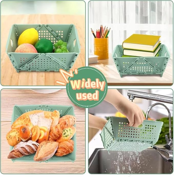 Thickened Collapsible multifunctional Strainers and Colander for Kitchen, Wash Foldable Storage Drain basket for Pasta, Fruit, Vegetables, snack，Berry Space-Saving ，RV Stackable Storage, Food cleaning
