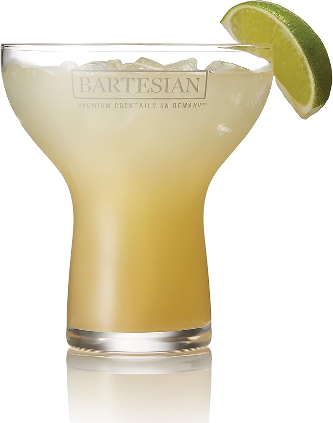Bartesian Cocktail Glass Sets - Stemless Margarita Drinking Glassware for Cocktails & Mocktails - Bar Glasses for Martini, Margarita, Pina Colada, Whiskey Sour, Old Fashioned - Set of 2